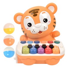 OZ TOY Ball Rolling Tiger 多功能鋼琴, 橘色, 1個