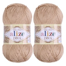 알리제 디바 뜨개실, 0368 베이지, 2개