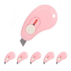 Black Tree 馬卡龍開箱刀 迷你美工刀, 粉紅色, 6個