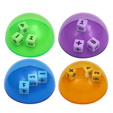 Kes.B 健腦兒童 數字遊戲骰子 4件組 2588, 1套