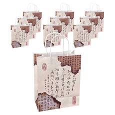 Maket Gamseong 傳統書法禮物袋 款式2 10入, 10個, 混合色