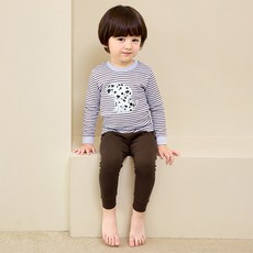 unifriend 兒童大麥町羅紋九分居家服上下套裝