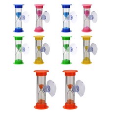 ABM 浴室吸附式3分鐘沙漏 10入, 混合色