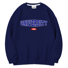 THE TEAM University Oversize 特殊雙面棉大學T