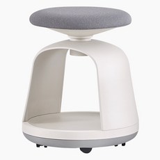 생활지음 벨 스툴 이동형, 크림화이트 + 그레이, 1개