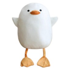 軟Q好眠禮物 抱抱鴨麻糬玩偶, 50cm, 象牙白, 1個