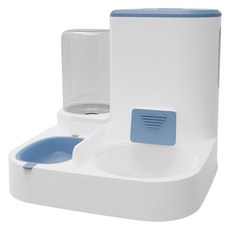 PASTEL PET 寵物彩色大容量半自動飲水器, 藍色, 1個