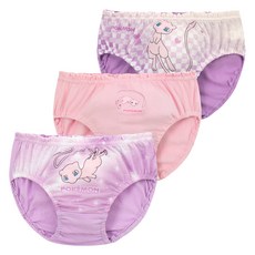 PremierFam 女童寶可夢夢幻三角內褲3件組