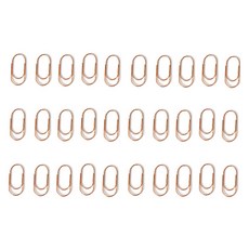 문구담 세련된 컬러 뚱클립 노멀 로즈골드, 30개, 1개입
