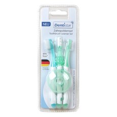 덴티스타 유아용 유치 브러쉬 3단계 3종 세트, 블루, 1세트