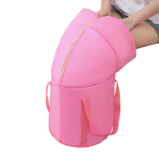 Make Mine 超簡易及大腿可折疊便攜式泡腳桶, 1個, 粉紅色