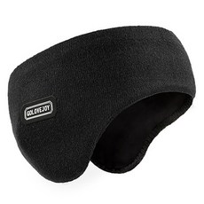 따봉오빠 야외 스포츠 스키 라이딩 방한 헤어밴드 귀마개 JNH1569, 블랙, 1개