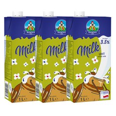 Lowicz 全脂保久乳, 3個, 1L