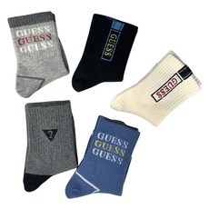 GUESS KIDS 男童中筒襪5雙組 GS-K12