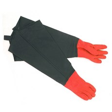 海灘拾貝刷毛長款高級防水塗層橡膠手套組, 混和顏色, 1套