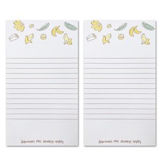 Rangcat Mall Buri 便條紙 2入組, 香蕉, 1套