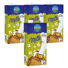 Lowicz 全脂保久乳, 4個, 1L