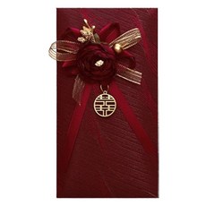 Maket Gamseong Special Day高級裝飾信封 勃根地紅 Type1, 1個