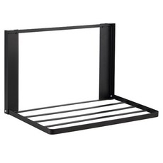 EVER HOUSE 磁吸式折疊側面多功能置物架, 黑色, 1層