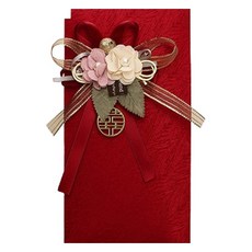 Maket Gamseong 特別日 高級裝飾信封 紅色 類型2, 1個