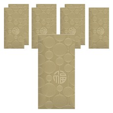 Maket Gamseong 新年快樂福氣紅包 金色, 8個