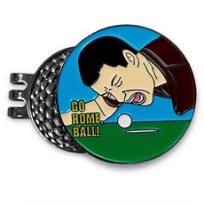 CITY COMPANY 獨特高爾夫卡通球標帽夾套組, A, 1套