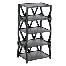 국내 제조 멀티선반, 블랙, 5단