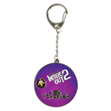 迪士尼皮克斯 腦筋急轉彎2 輪盤鑰匙圈, 1個, 混合色