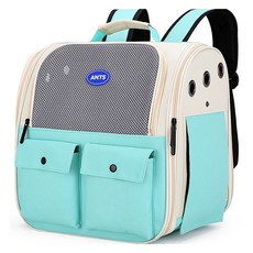 Ants 寵物多口袋外出後背包, 1個, 薄荷綠