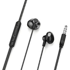 IZNC 오픈형 유선 이어폰 3.5mm AUC단자 1.2m N26 블랙