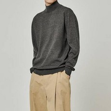 트래드클럽 남성용 베리 베이직 하프 폴라넥 니트 6컬러