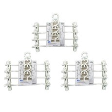 SNAZZY 裙褲架 4個, 白色, 3個