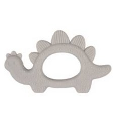 이누이베베 유아용 톰톰 치발기 공룡A 스테고사우루스, 단품, 라이트그레이, 1개