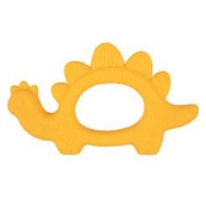 INUIBEBE 嬰幼兒用Tomtom固齒器 恐龍A 劍龍, 1個, 深黃色, 單品