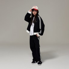 女童拉舍爾膠帶裝飾闊腿褲