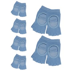 Elsso 防滑瑜珈皮拉提斯露趾襪6雙組