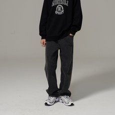 JCB 男童直筒水洗灰牛仔褲