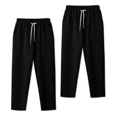 M.N.C 男女通用 Poten Ultra 彈性 J10 鬆緊帶長褲 MDIP049LJ 2件組