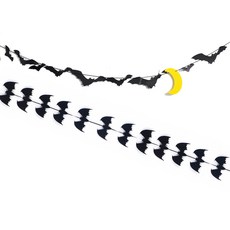 PARTYSHOW 萬聖節毛氈蝙蝠掛旗組, 大蝙蝠, 迷你蝙蝠, 1套