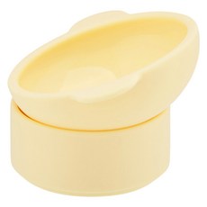 My Fluffy Chakchak系列可調節高度寵物矽膠碗, 1個, 奶油色