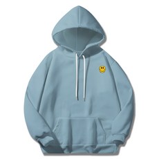 일루소 남성용 소프트 특양면 플로윙스마일 후드티