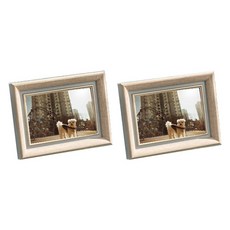 DAYSOY 時尚有質感室內相框, 木藍色, 2個