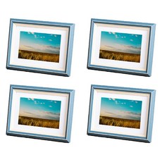 데이소이 색감이 예쁜 우드 인테리어 사진 액자, 4개, 2 오션