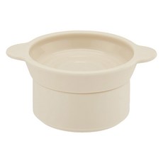 MY FLUFFY 寵物矽膠可調高度堆疊系列餐盤 單層, 1個, 燕麥色