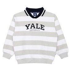 YALE KIDS 兒童條紋翻領大學T YJCTMTD33128