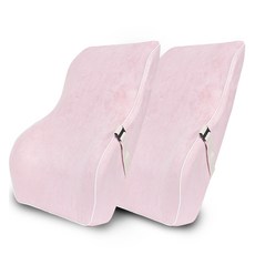 HL만도 폼레스트 메모리폼 허리쿠션, 핑크, 2개