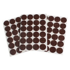 DAILYSHARE 防噪音不織布家具腳套 棕色, 72個