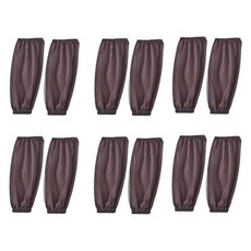 문구담 미술 작업용 방수팔토시 6p, 브라운