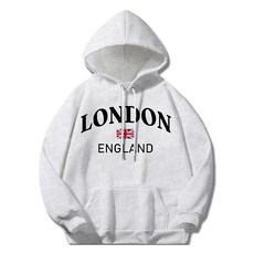 ILLUSO 男女通用 London England 柔軟特級雙面連帽T恤