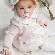 Tartine et Chocolat 女童GG Rose針織開襟衫